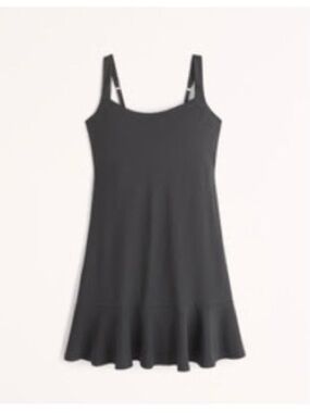 Abercrombie Traveler Mini Dress with Flared Hem in Black